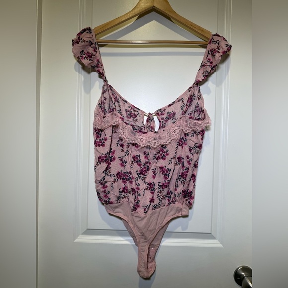 Intimately Free People Take It Away Bodysuit in‎ Pink/Rose Combo- Women’s size M - Picture 6 of 9